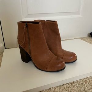 Vince Camuto brown booties